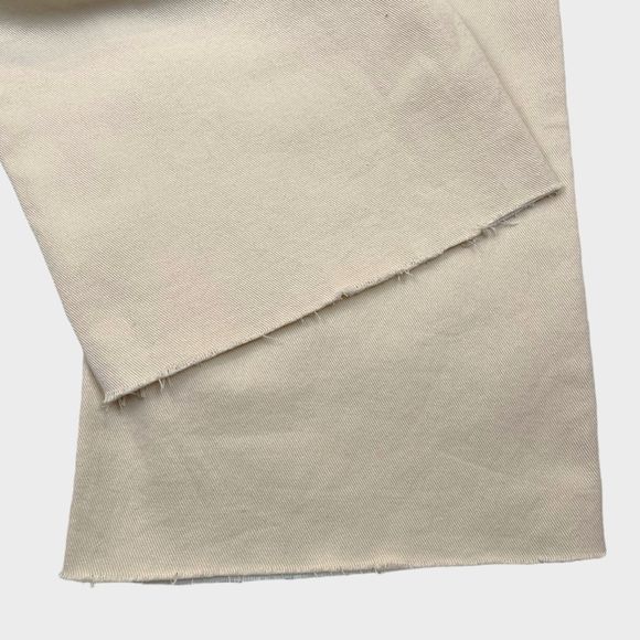 NWT AQUA Color Block Wide Leg Jeans in White/Tan Women's Size 24 - Picture 11 of 11